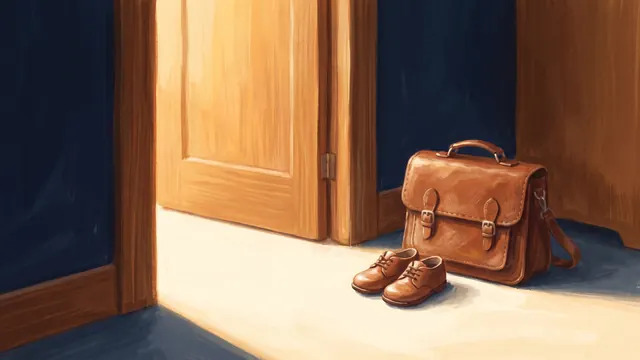 Painted cover for a personalised story about starting school